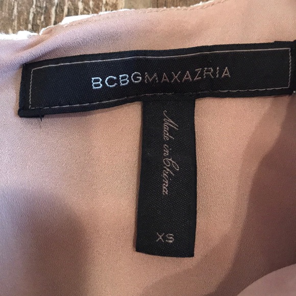 BCBGMaxAzria White and Nude Lace Top XS - Picture 4 of 5